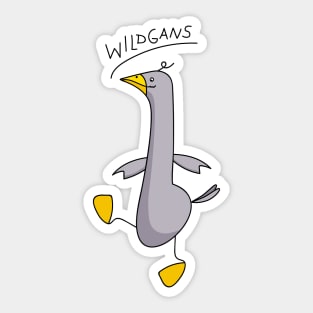 Funny wild goose Sticker